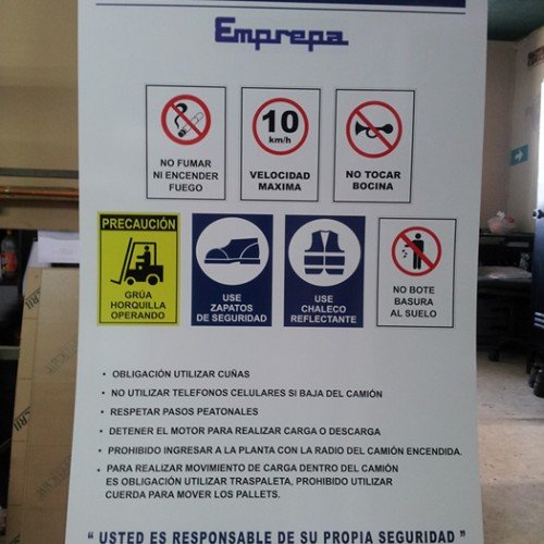 GIGANTOGRAFIA PUBLICITARIA SEÑALÉTICA SEGURIDAD