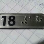 señaleticas braille acero acrilico señalizacion braille