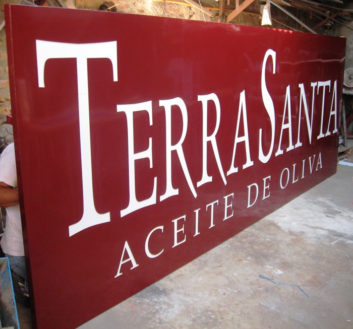 Letrero Raul LETRERO PLANCHA DE FIERRO LETRAS CALADAS EN LÁSER - Braulio Publicidad