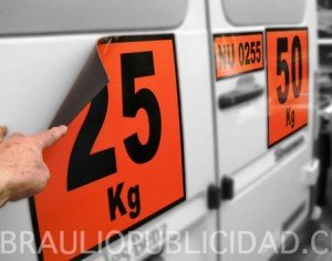 NÚMEROS MAGNÉTICOS IMPRESOS