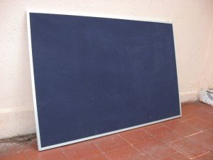 Diario mural corcho 5 mm tela plano marco aluminio