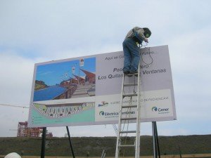 instalacion letrero caminero