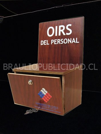 BUZONES PUBLICITARIOS DE ACRÍLICO, MADERA, CARTÓN