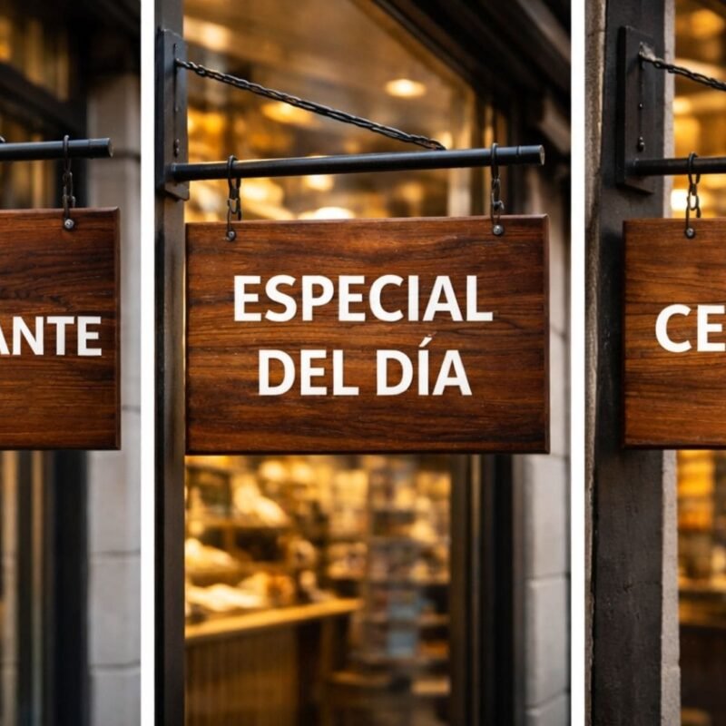 Letreros, Letreros de madera, Letreros de PVC, Placas acero inoxidable, Letreros de PVC con estructura de metal